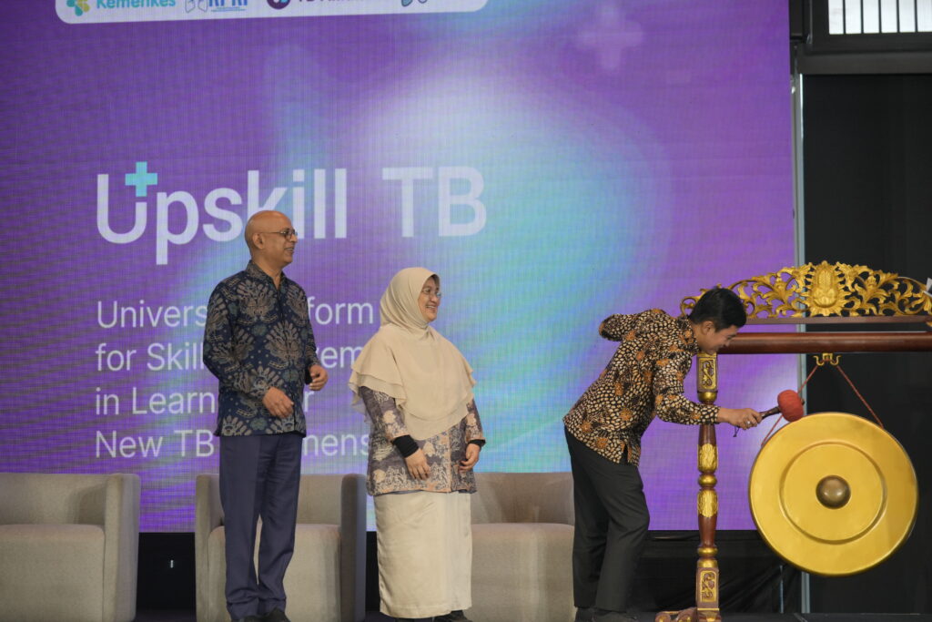 Ceremonial gong at the Upskill launch