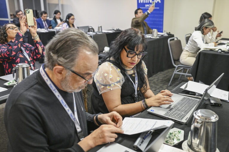Specialists from Mexico take note at the Regional Workshop